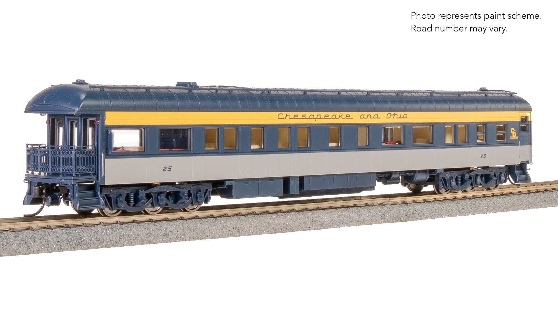 Broadway Limited 8951 HO Chesapeake & Ohio Business Car #25