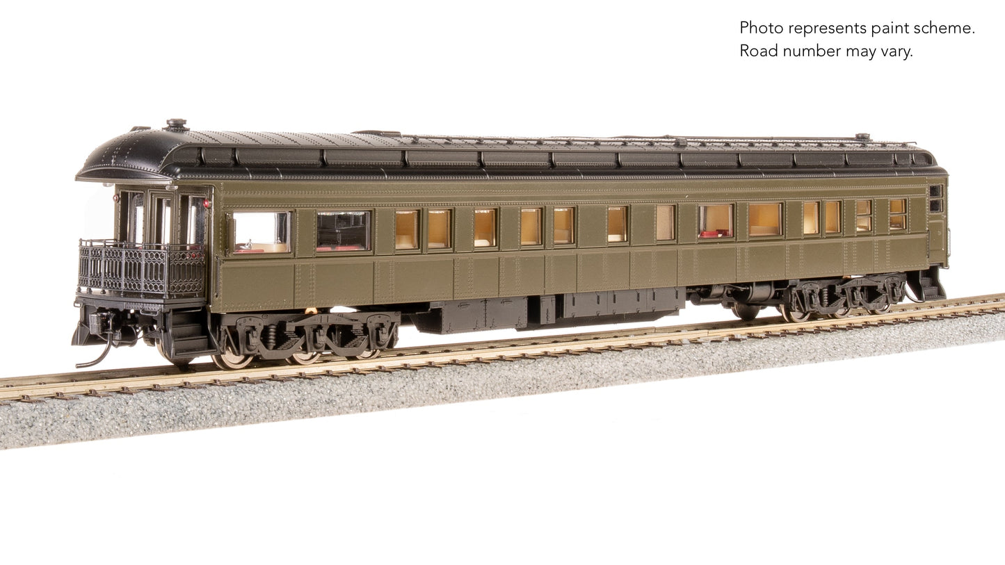 Broadway Limited 8960 HO Unlttrd Pullman Green with Clerestory Roof Business Car