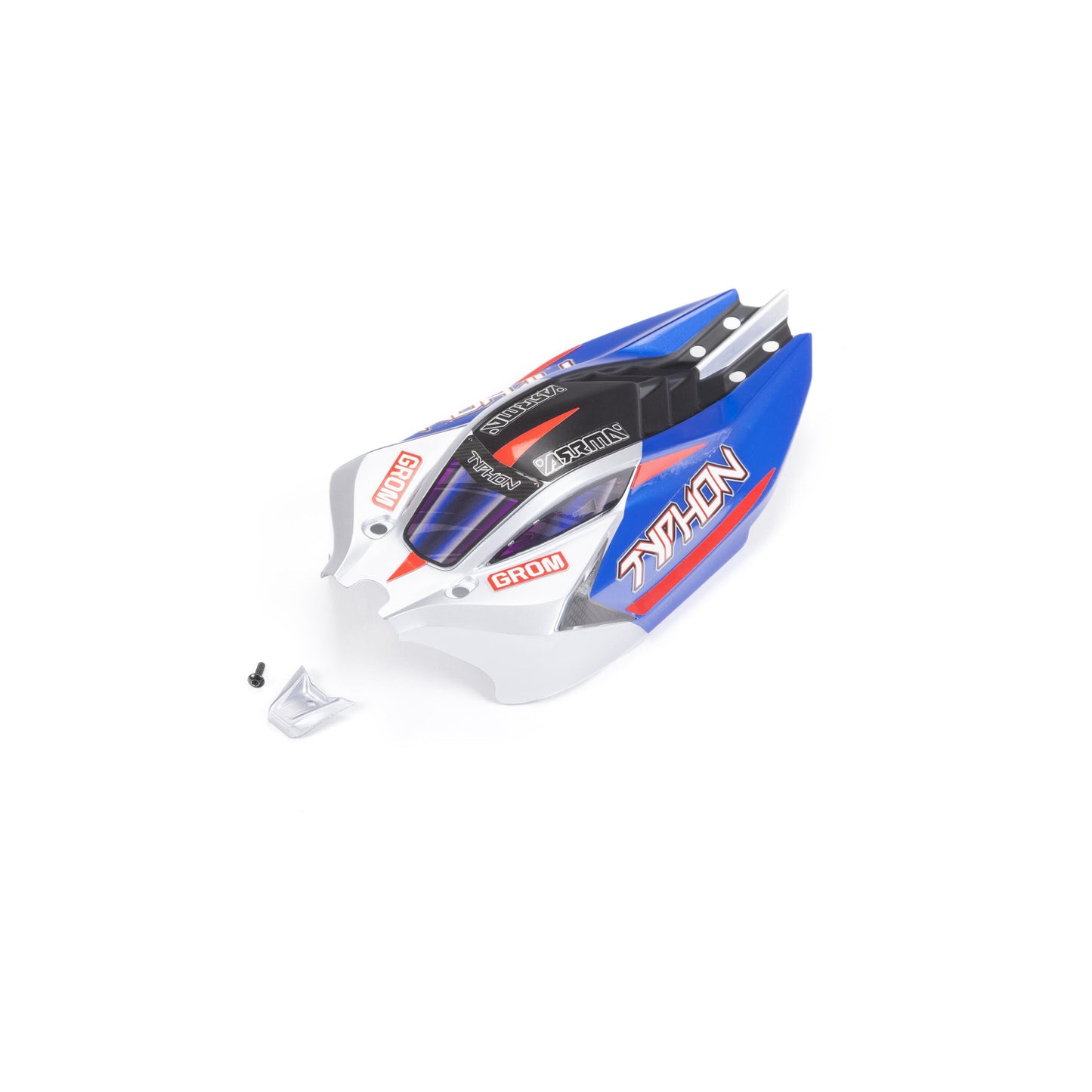 ARRMA ARA412005 Blue/Silver TYPHON GROM Body