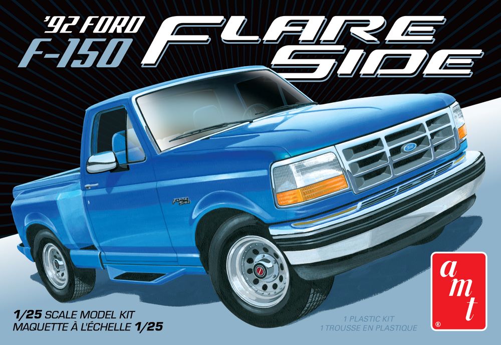 AMT 1451 1:25 1992 Ford F-150 Flare Side Car Plastic Model Kit