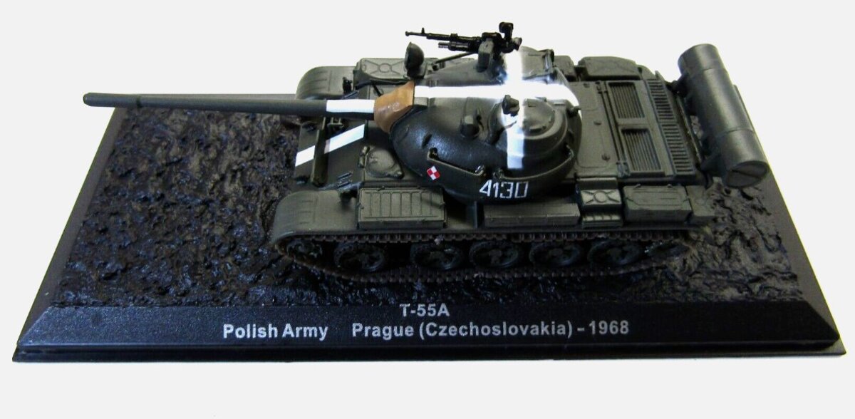 IXO Models AL13820F 1:72 T-55A Polish Army Prague Czechoslovakia 1968 Tank