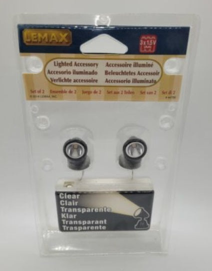 Lemax 44756 Clear Spot Lights Lighted Accessory (Set of 2)