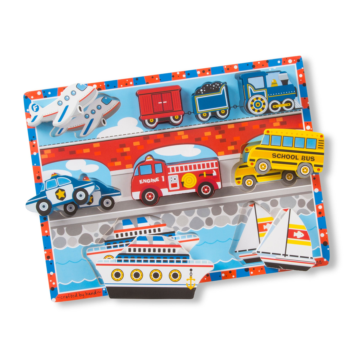 Melissa & Doug 3725 Vehicles Chunky Puzzle