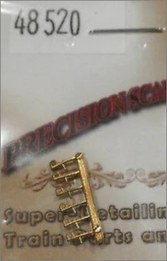Precision Scale Co. 48520 HO/O/S Bracket Pipe Single .020" Dia. Core Brass