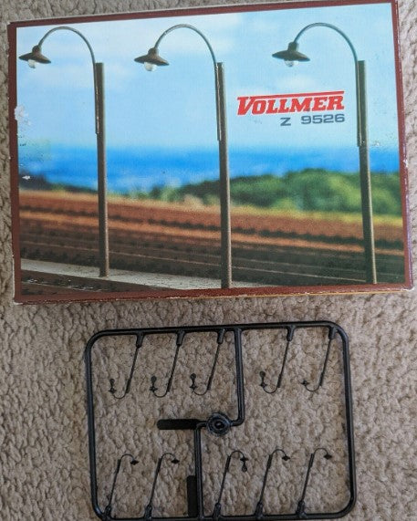 Vollmer 9526 Z Scale Non Working Platform Lamps