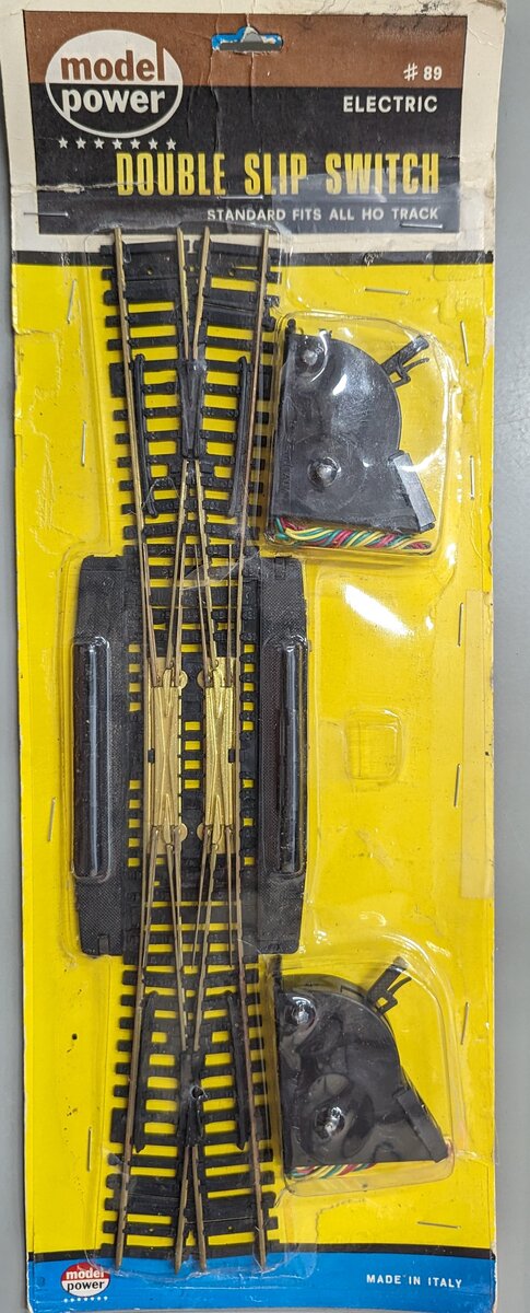Model Power 89 HO Double Slip Switch Electric Track