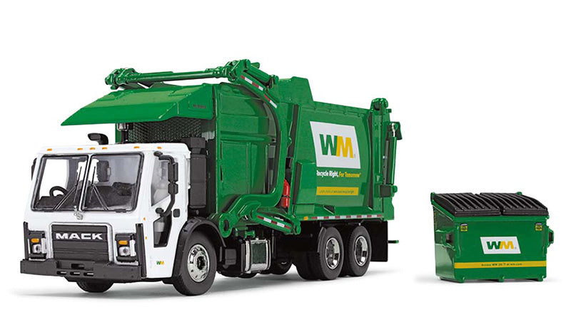 Die Cast Promotions 60-1796D 1:64 Waste Management - Mack LR Refuse Truck