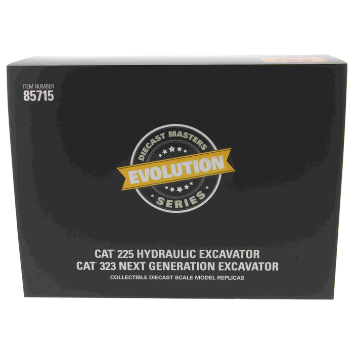 DieCast Masters 85715 1:50 Cat 225 Excavator & Cat 323 Excavator Diecast Model