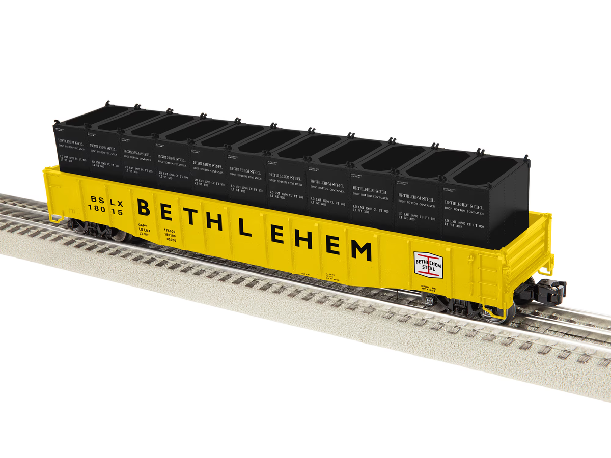 Lionel 2426260 O Bethlehem Steel PS-5 Hopper with Coke Containers #18015