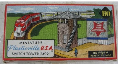 Plasticville 2402 HO Miniature Switch Tower Building Kit