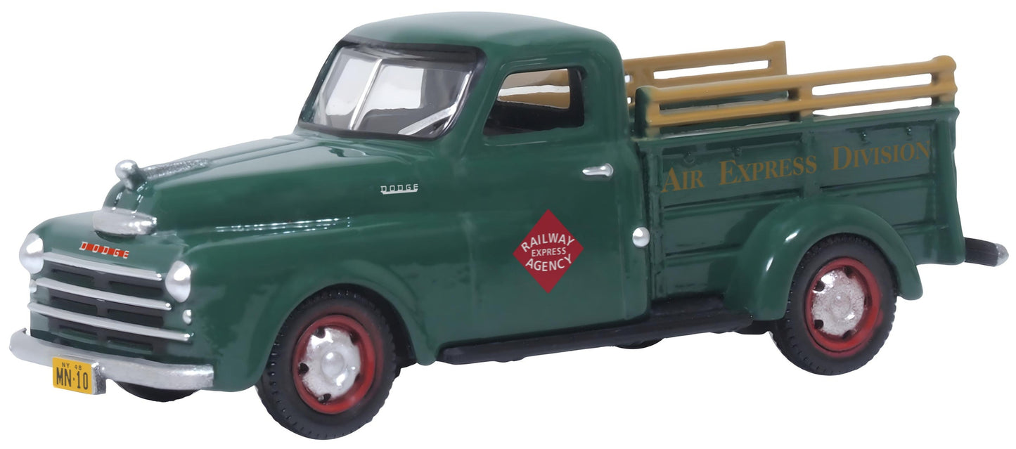 Oxford Diecast 87DP48004 HO Railway Express Agency 1948 Dodge B-1B Pickup Truck