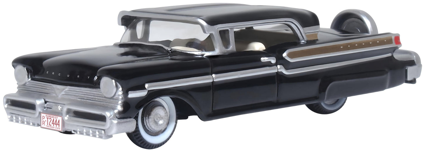Oxford Diecast 87MT57005 HO Tuxedo Black 1957 Mercury Montclair Car