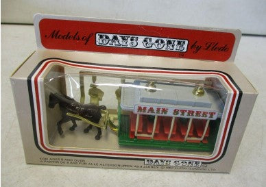 Lledo 1983/84 1:87 Models of Days Gone Main Street Horse Drawn Trolley w/Figures
