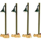 Lemax 54362 Lighted Accessories Rustic Street Lamps 3V DC (Set of 4)