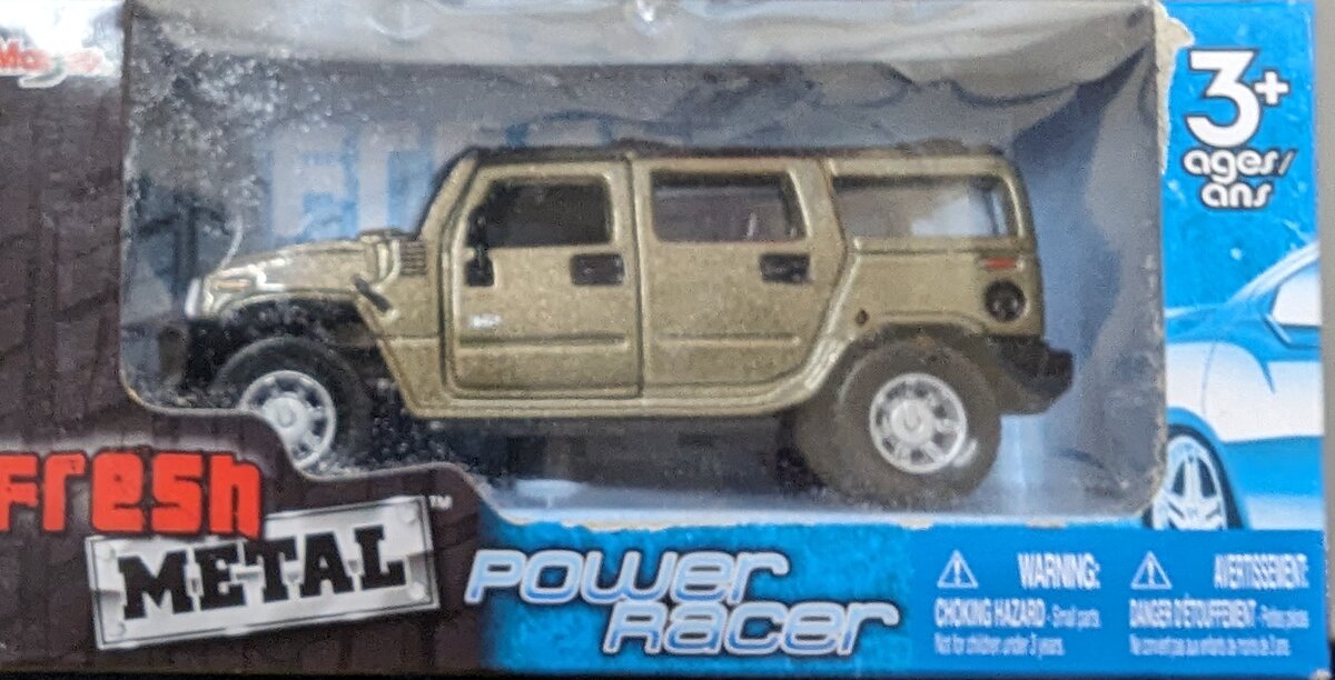 Maisto 21001 1:43 Die-Cast Fresh Metal Power Racer Metallic Bronze Hummer