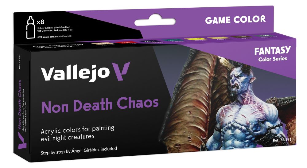 Vallejo Paint 72191 Non Death Chaos Game Color Acrylic Paint (Set of 8)