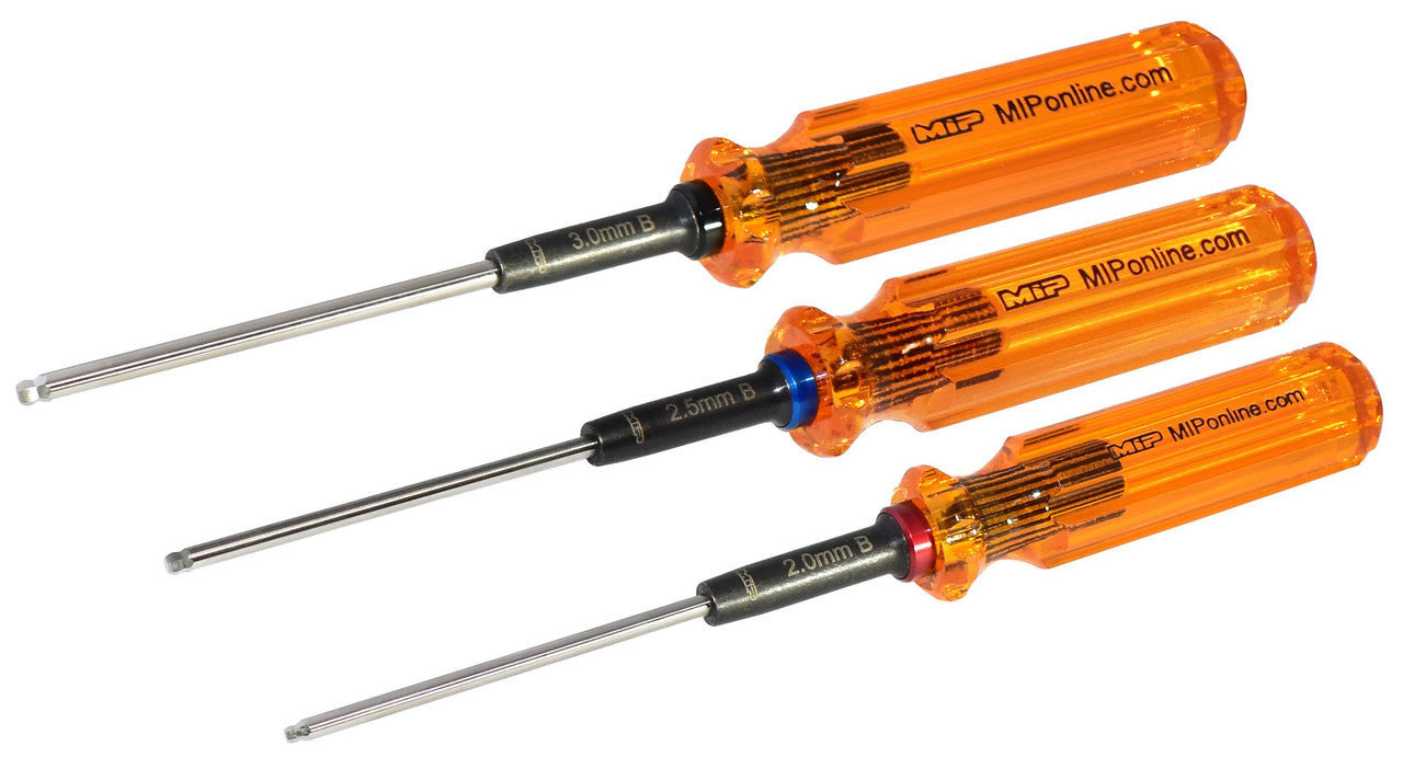 MIP 9606 Hex Driver Ball Wrench Set Gen 2, Metric (Set of 3)