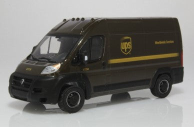 Greenlight Collectibles 86156 1:43 UPS 2018 Ram ProMaster 2500 Cargo High Roof