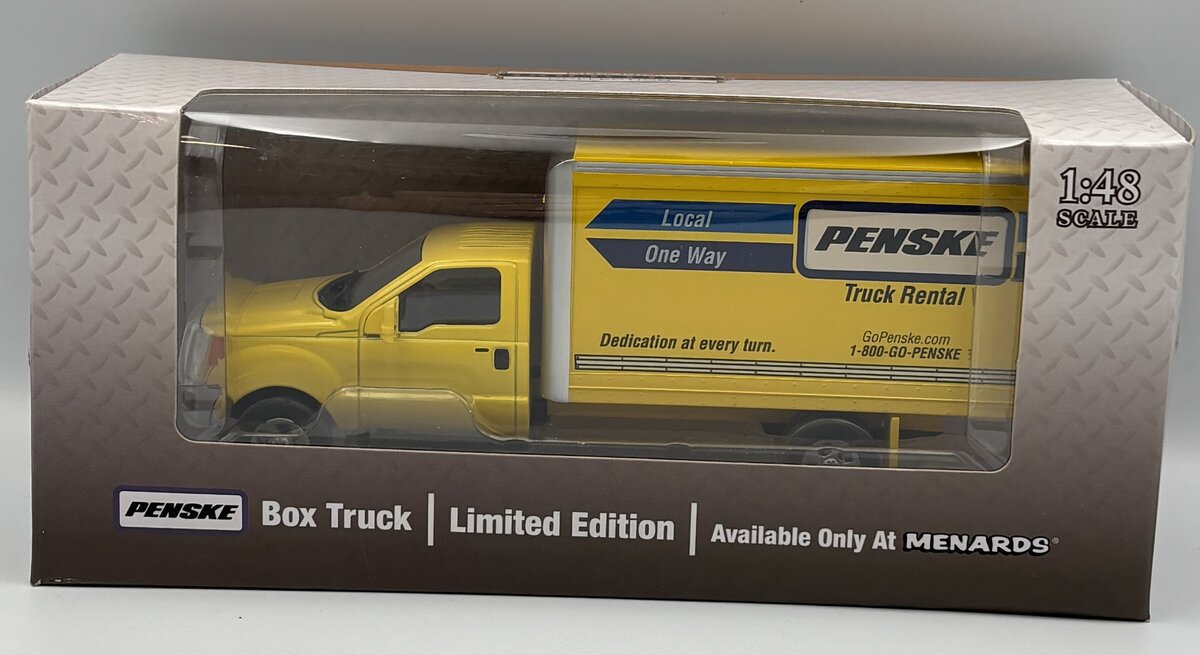 Menards 279-4212 1:48 Die-Cast Penske Truck Rental Box Truck