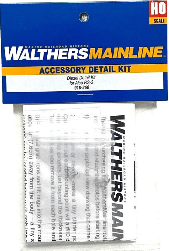 Walthers 910-260 HO WalthersMainline Alco RS-2 Diesel Detail Kit
