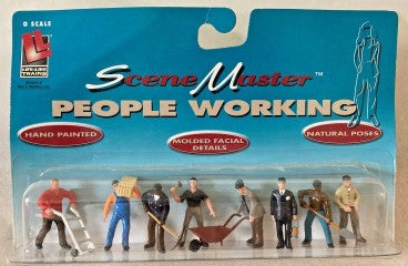 Life Like 433-1860 O Scale Scene Master People Working Figures (Set of 8)