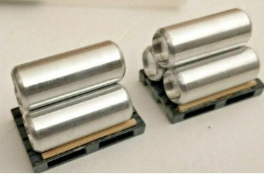 Layout Miniatures 6 O Gauge Chlorine Tanks Banded on Pallets