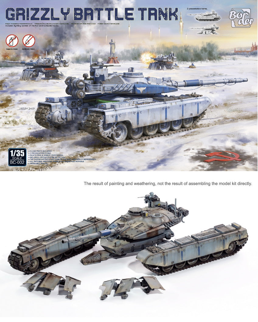 Border Model BC002 1:35 Grizzly Battle Tank Plastic Model Kit