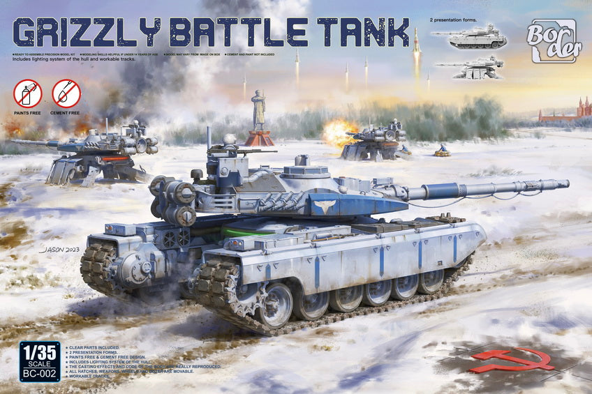 Border Model BC002 1:35 Grizzly Battle Tank Plastic Model Kit