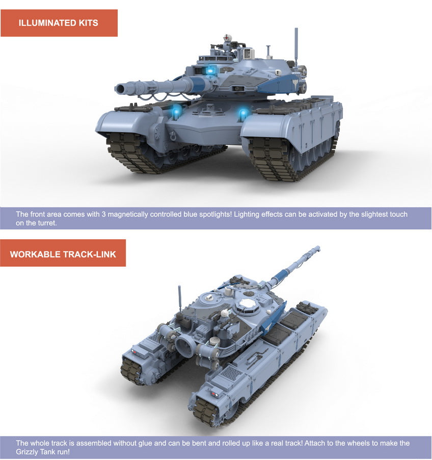 Border Model BC002 1:35 Grizzly Battle Tank Plastic Model Kit