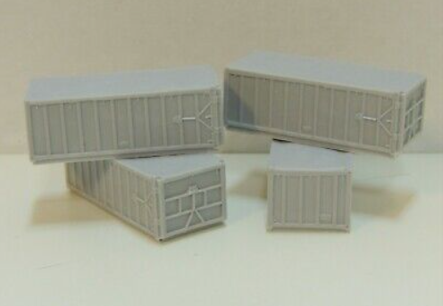 Fine N Scale Products FNR-2274 20'' Sludge Containers Unpainted (Pack of 4)
