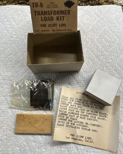 The Cliff Line TR-8 HO Gauge Square Transformer Load Kit