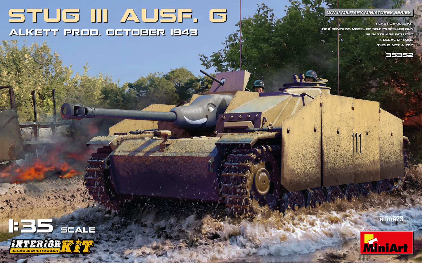 MiniArt 35352 1:35 Stug III Ausf. G Alkett Prod. October 1943 Plastic Model Kit