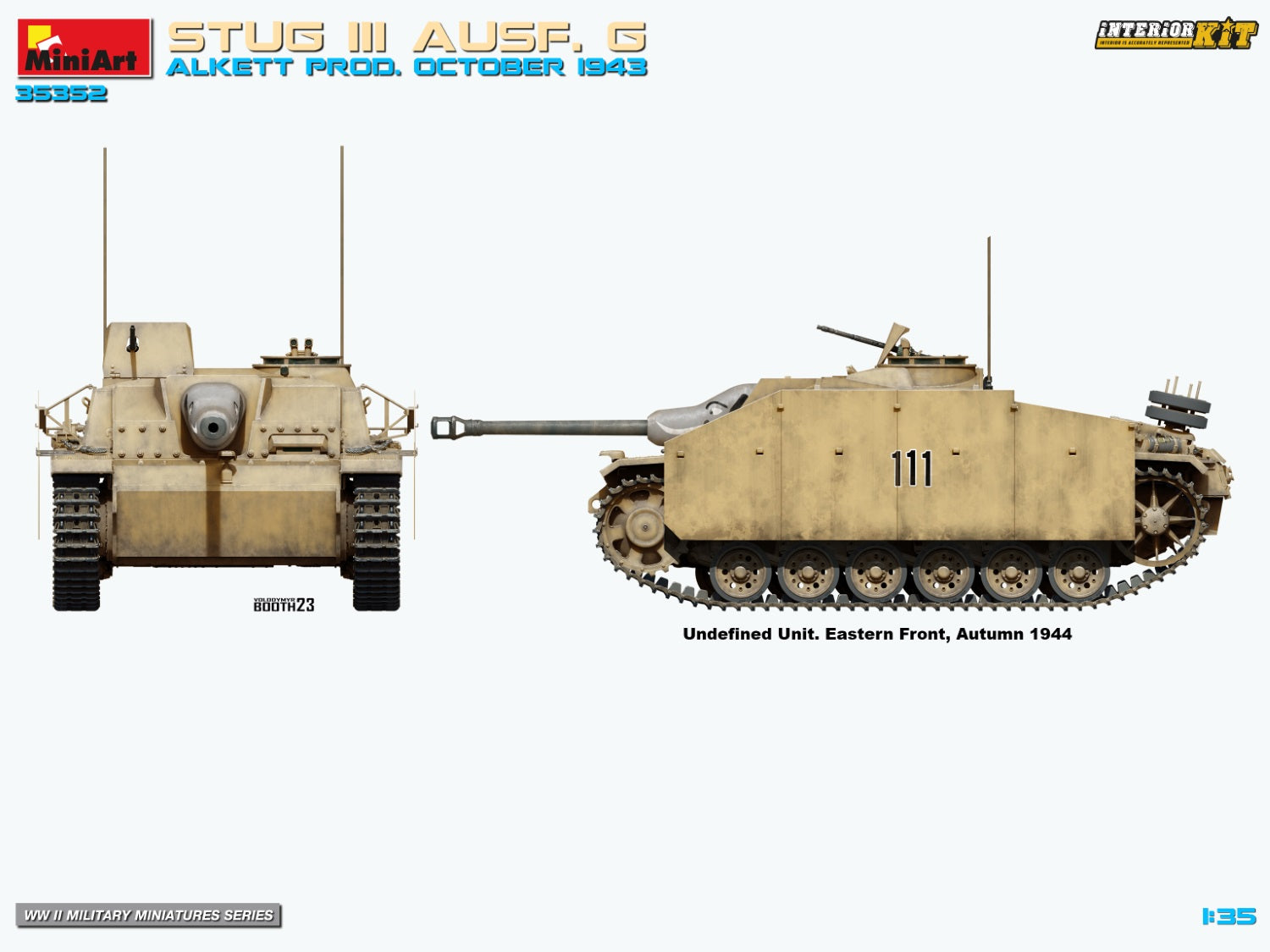 MiniArt 35352 1:35 Stug III Ausf. G Alkett Prod. October 1943 Plastic Model Kit