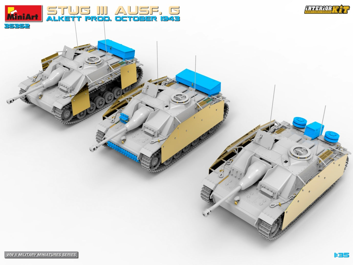 MiniArt 35352 1:35 Stug III Ausf. G Alkett Prod. October 1943 Plastic Model Kit