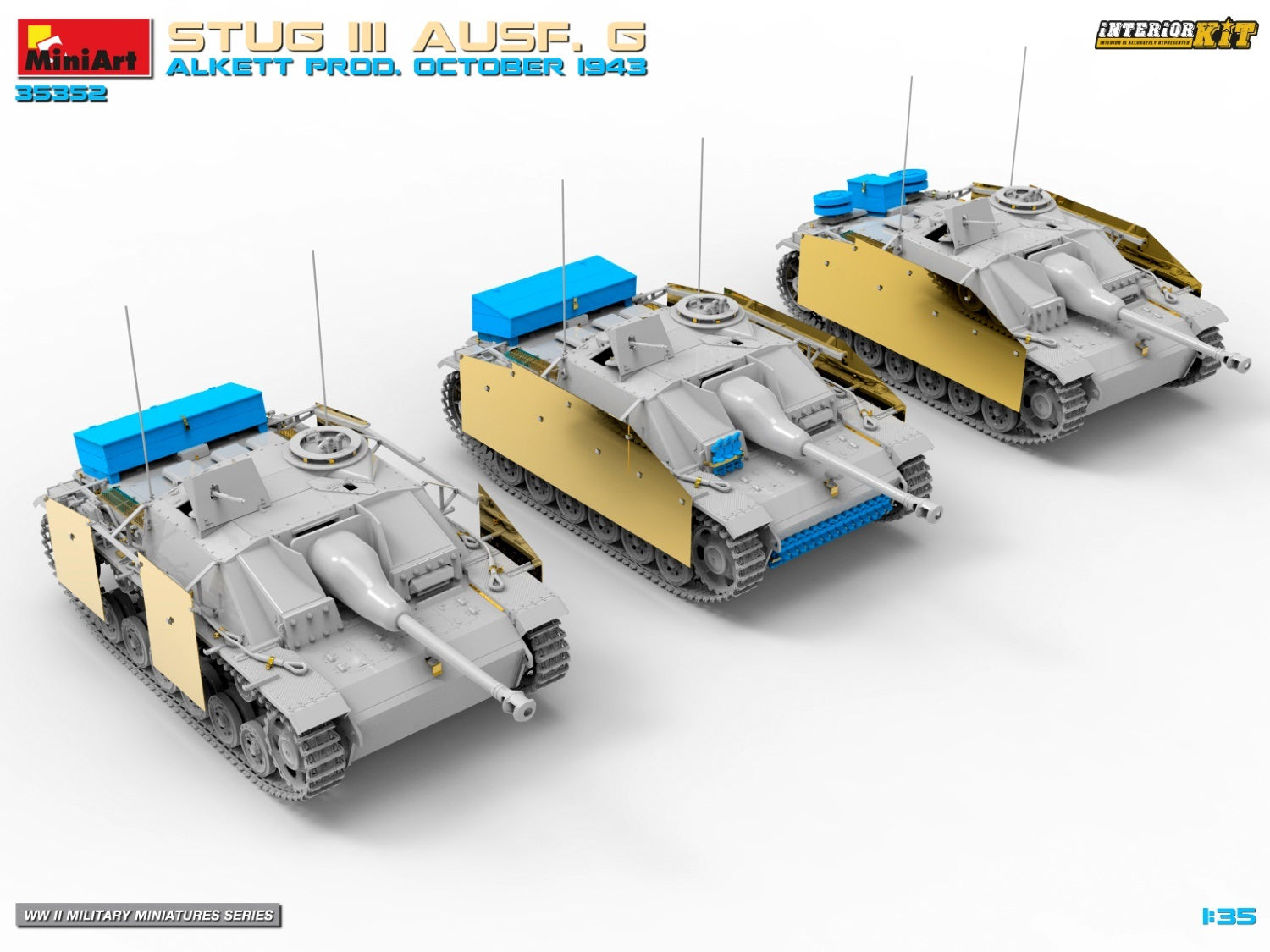 MiniArt 35352 1:35 Stug III Ausf. G Alkett Prod. October 1943 Plastic Model Kit