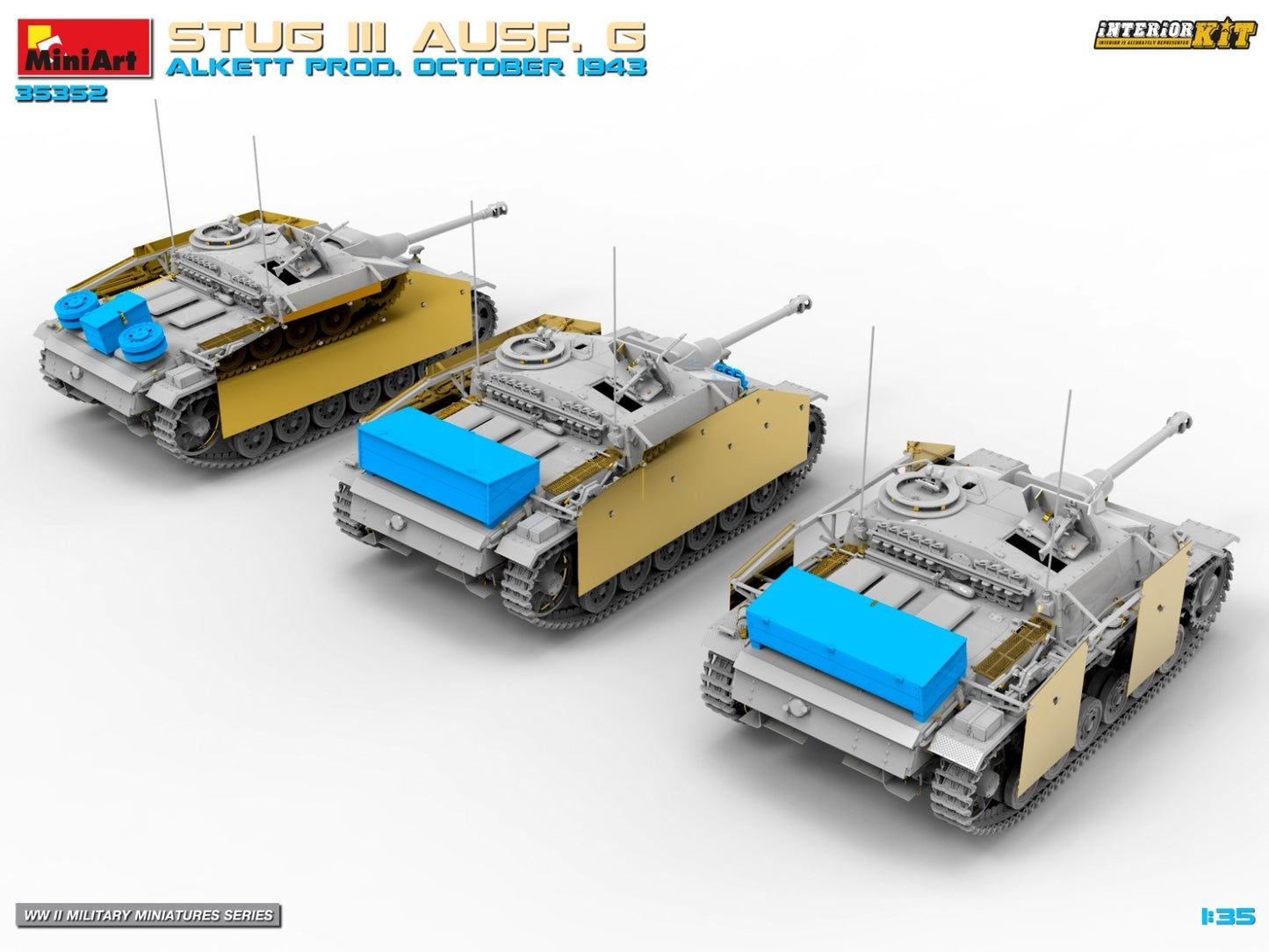 MiniArt 35352 1:35 Stug III Ausf. G Alkett Prod. October 1943 Plastic Model Kit