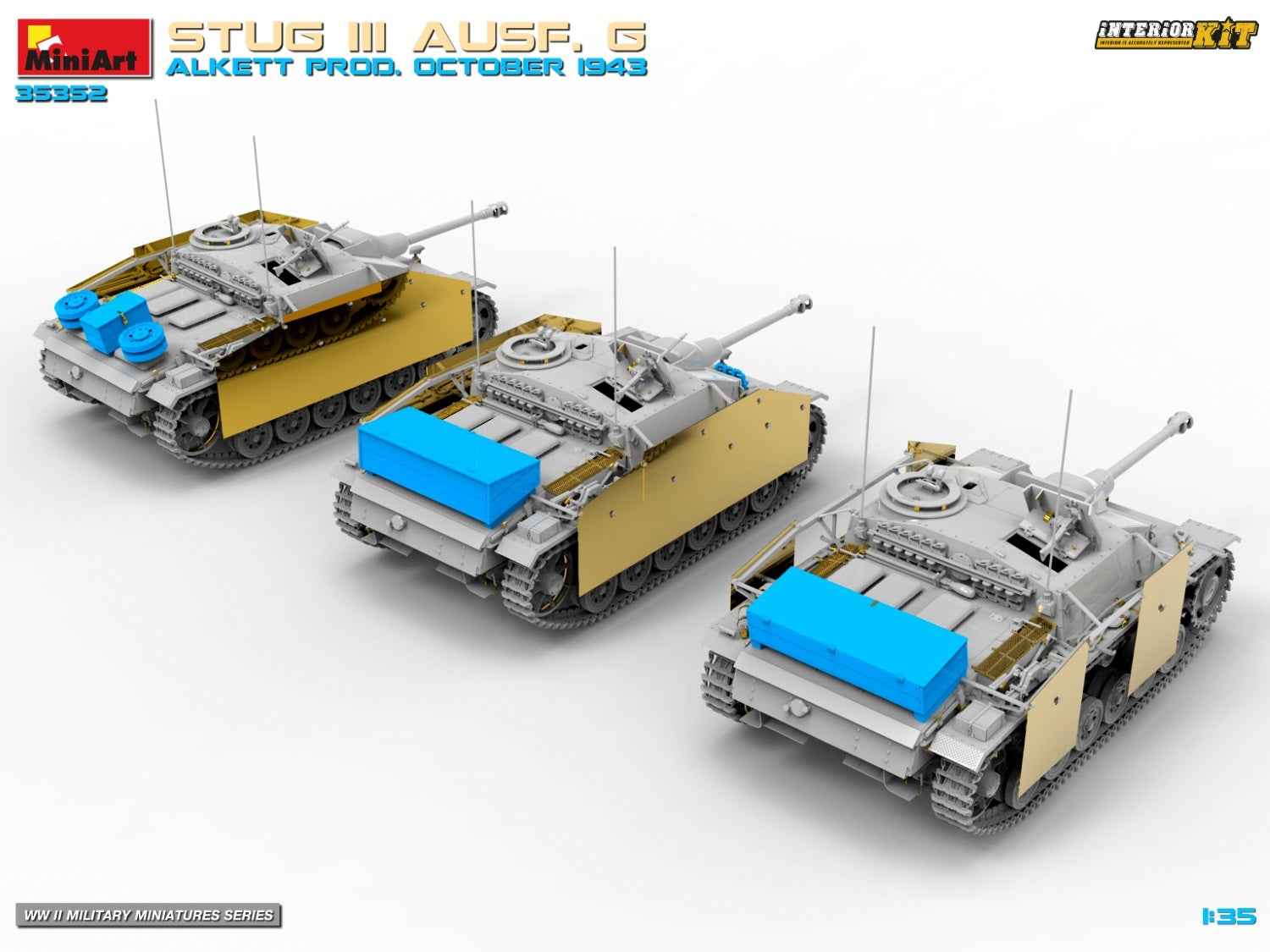 MiniArt 35352 1:35 Stug III Ausf. G Alkett Prod. October 1943 Plastic Model Kit