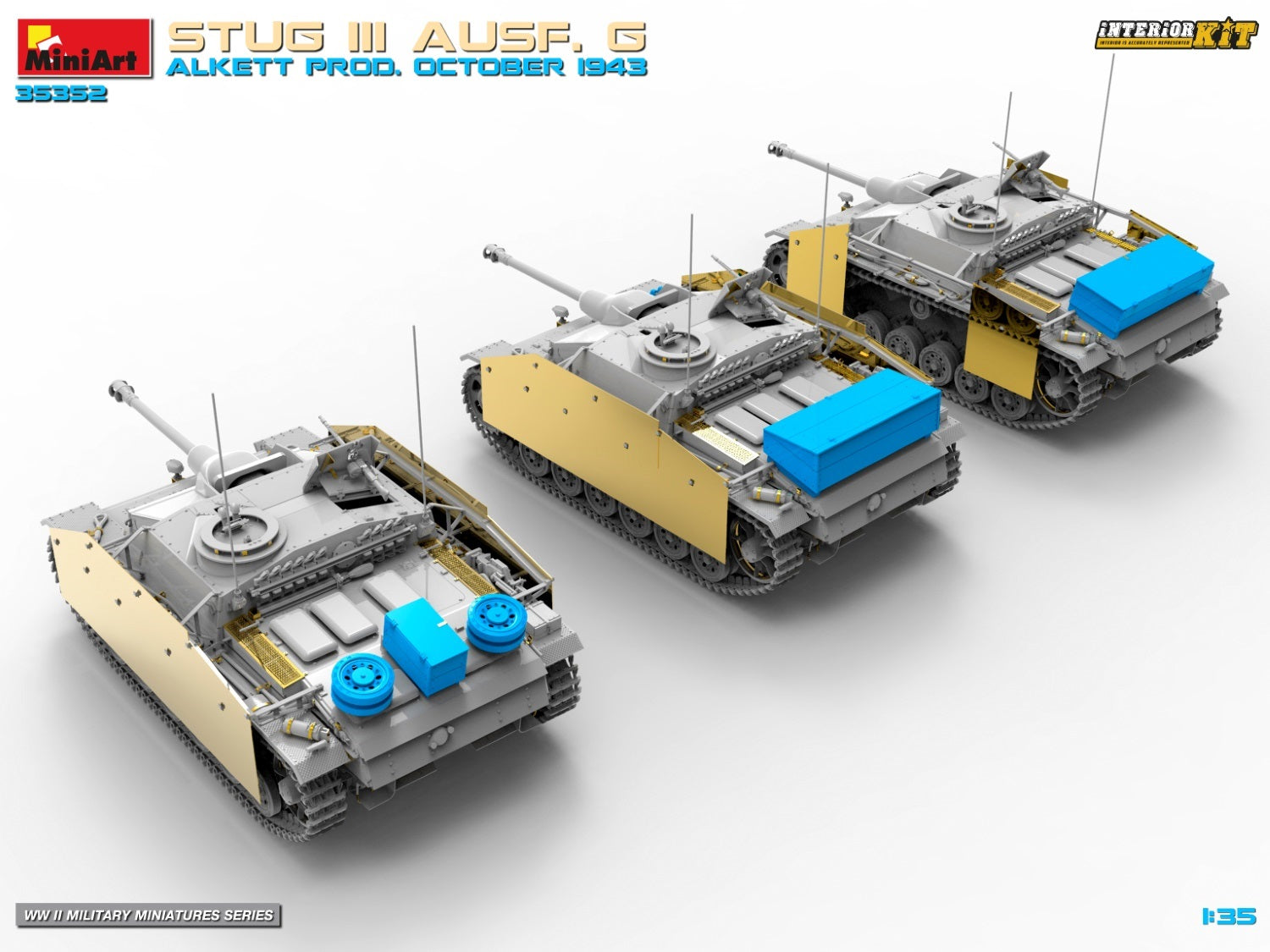 MiniArt 35352 1:35 Stug III Ausf. G Alkett Prod. October 1943 Plastic Model Kit