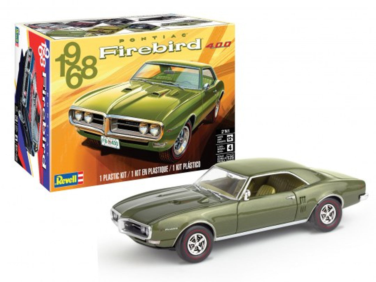 Revell 14545 1:25 1968 Pontiac Firebird 2'N1 Car Plastic Model Kit