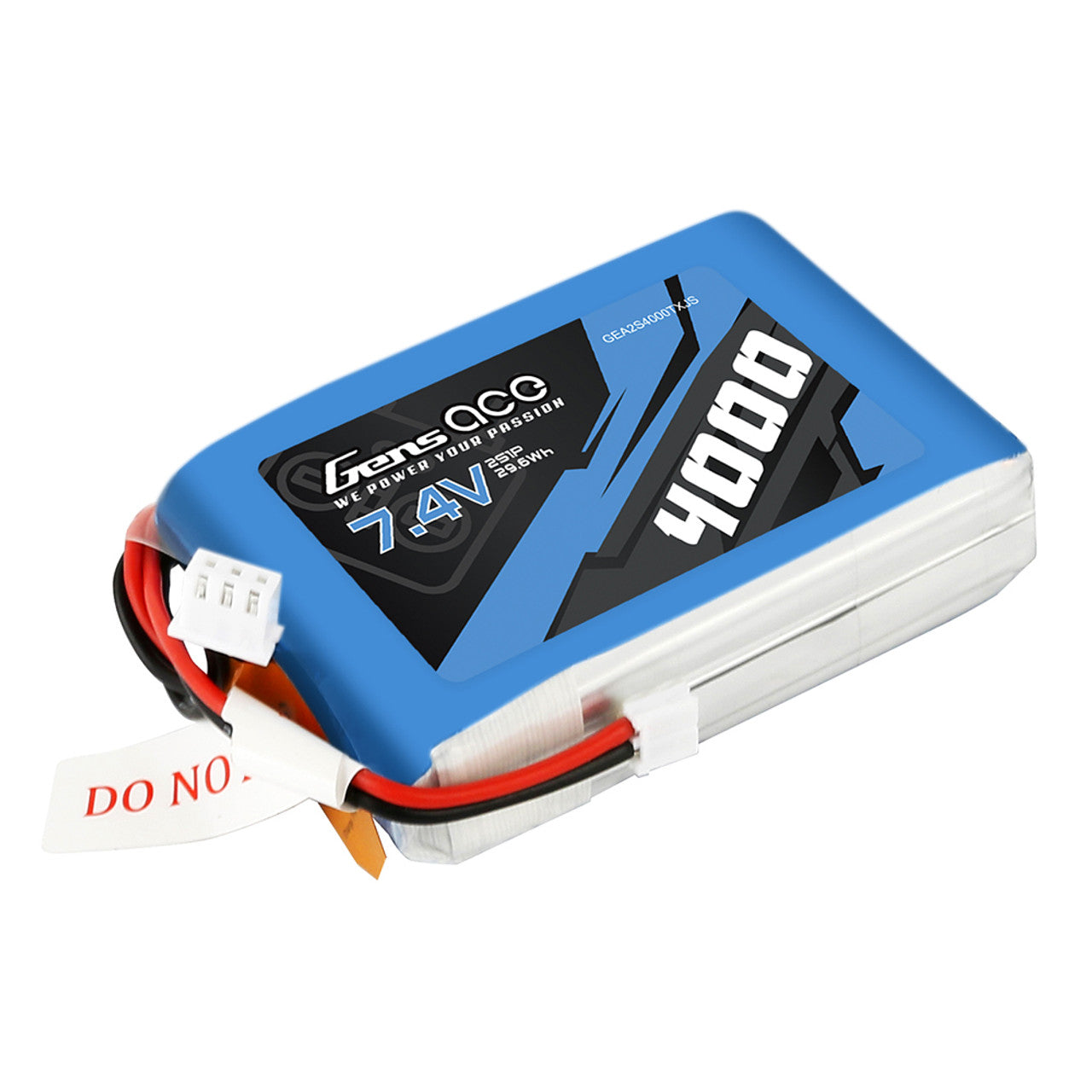 Gens Ace GEA2S4000TXJS 4000mAh 2S 7.4V TX Lipo Battery Pack with JST-EHR Plug