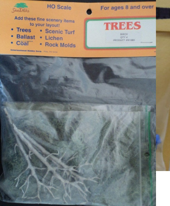 IHC 81080 HO Birch Trees Kit (Pack of 4)