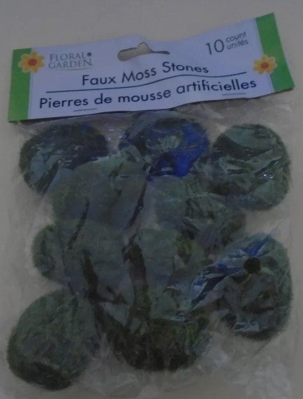Greenbrier International 283606 Faux Moss Stones (Pack of 10)