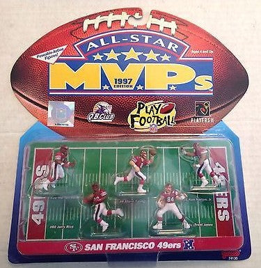 Galoob 74130 O Scale All Star MVP's 1997 Edition San Francisco 49ers Players (5)