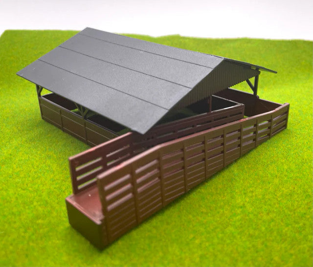 Rock Island Hobby 042100 HO Assembled Railside Animal Shed