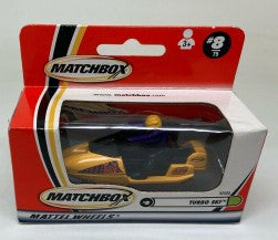 Matchbox 92500 1:87 Die-Cast Mattel Wheels Yellow Turbo Ski Jet Ski