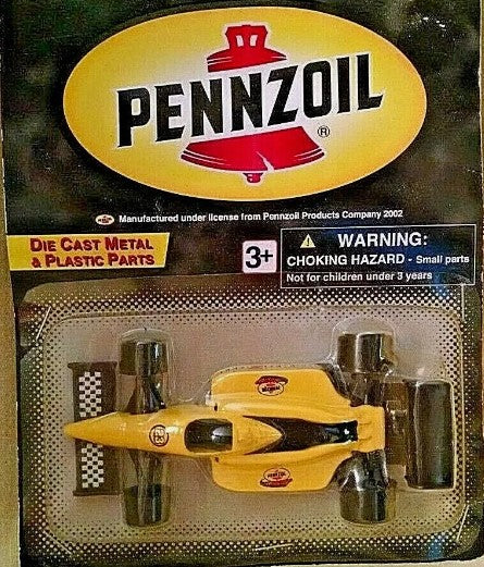 Golden Wheels 19208 1:87 Die-Cast Yellow Pennzoil Formula One Racecar