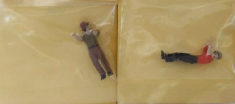 PBL 304a S/Sn3 Hanging Brakeman "JP" Bendable Cast Painted By June