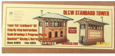 Railway Heritage Models 40014 HO Lackawanna Railroad DL&W Standard Tower Kit