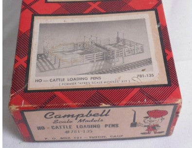Campbell Scale Models 781-135 HO Cattle Loading Pens Building Kit