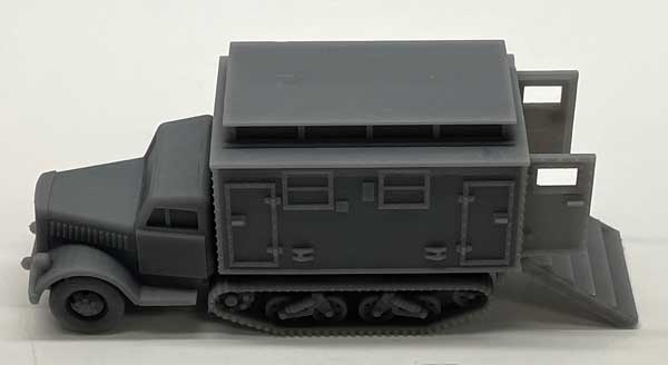 Phoenix Precision Models 31055 HO Half-Track Ambulance with Open Door Resin Kit